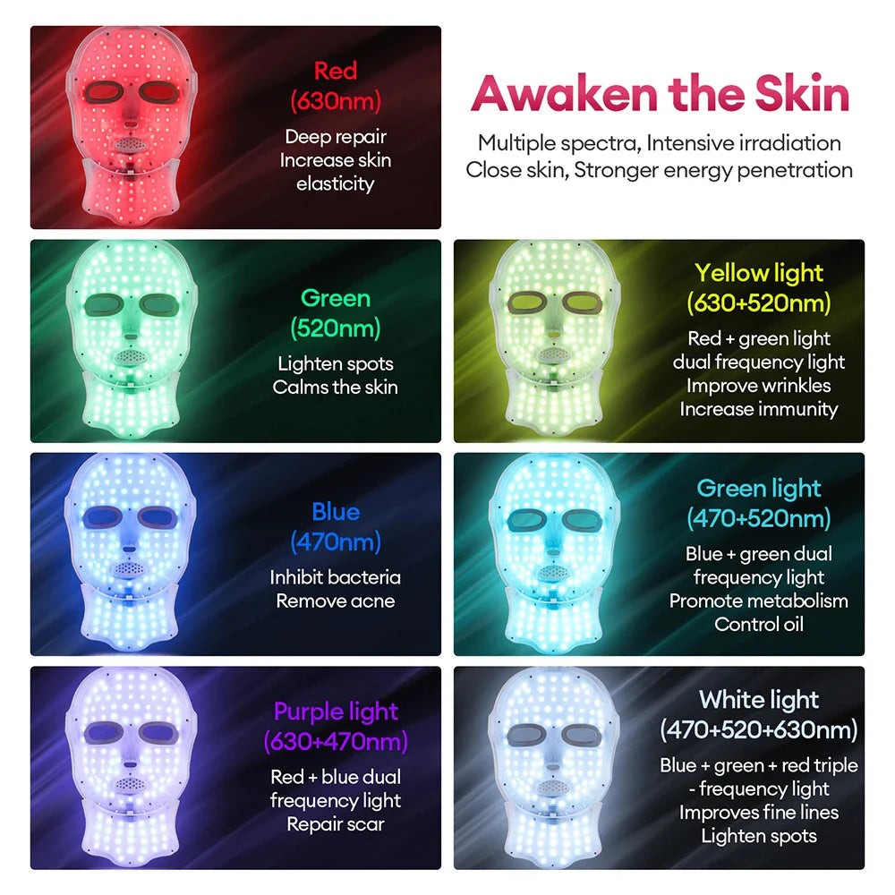 Glamorys™ 7-Color LED Face & Neck Beauty Mask